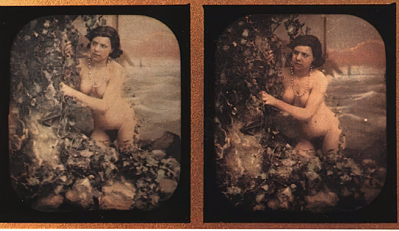 Daguerreotype From The 1800s Vintage Porn - Erotic Stereographic Daguerreotypes