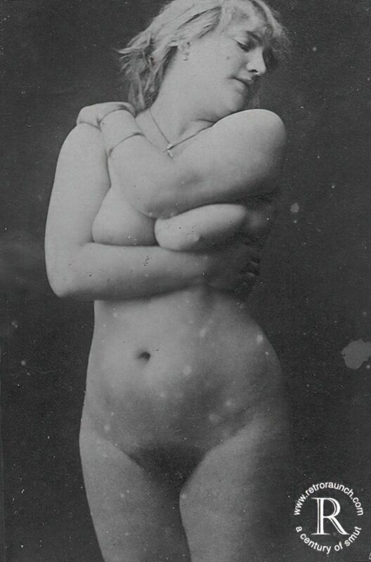 B&W Volume 5 Image of Naked / Nude Woman in the Vintage Era