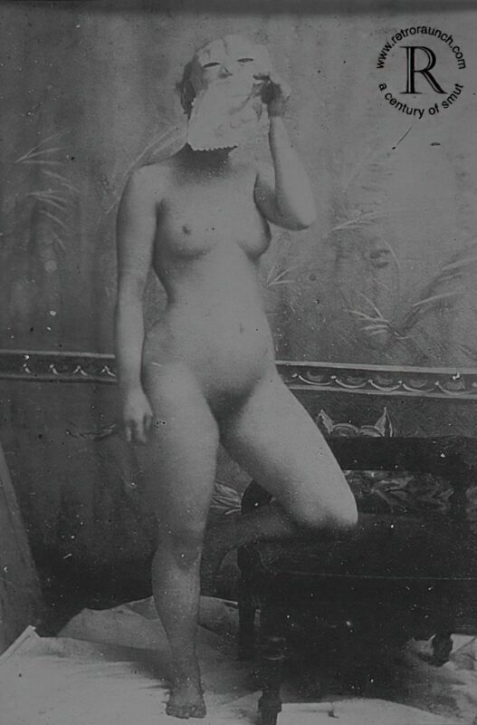 B&W Volume 5 Image of Naked / Nude Woman in the Vintage Era