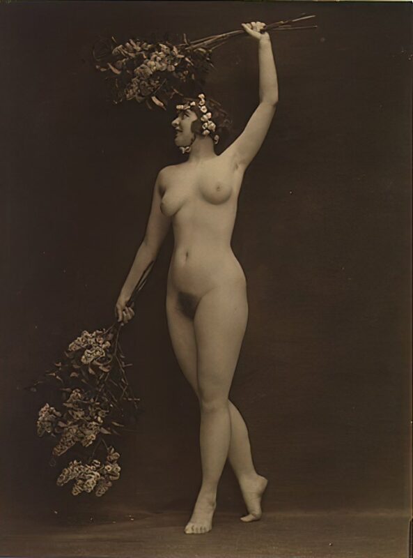 Volume 3 of Black and White Photo of Naked / Nude Women and Girls in the Vintage Era