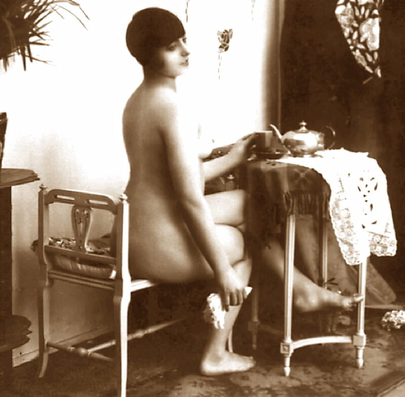 Volume 3 of Black and White Photo of Naked / Nude Women and Girls in the Vintage Era