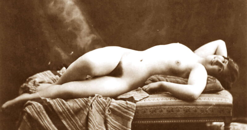 Volume 3 of Black and White Photo of Naked / Nude Women and Girls in the Vintage Era