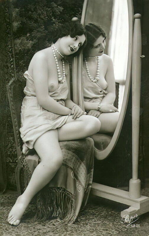 Volume 4 of Black and White Image of Naked / Nude Women and Girls in the Vintage Era