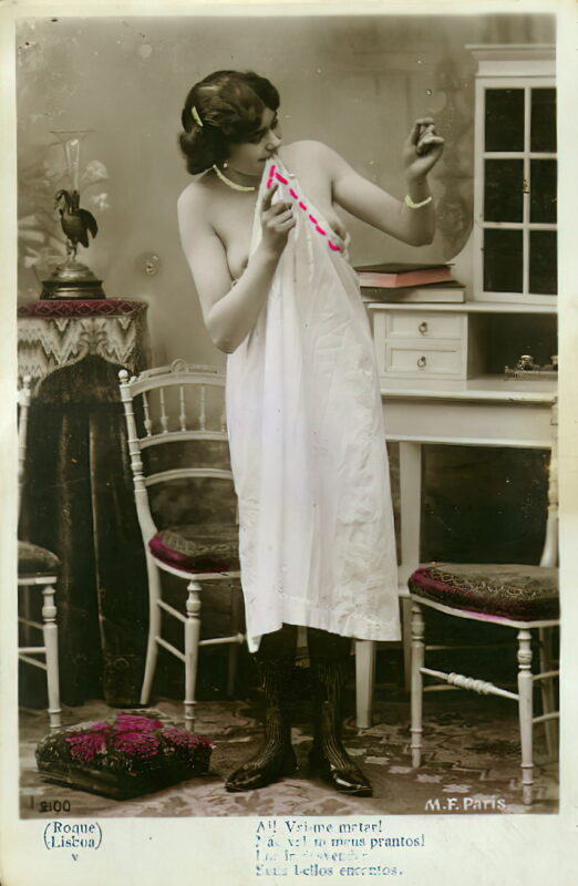 Volume 4 of Black and White Image of Naked / Nude Women and Girls in the Vintage Era