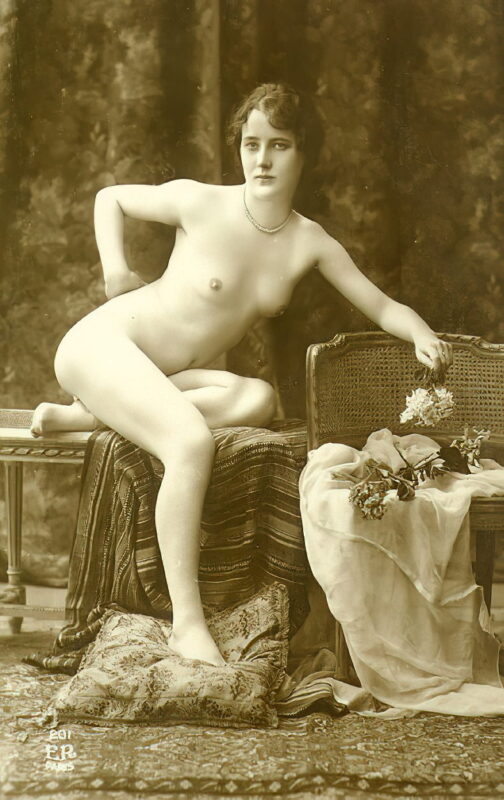 Volume 4 of Black and White Image of Naked / Nude Women and Girls in the Vintage Era
