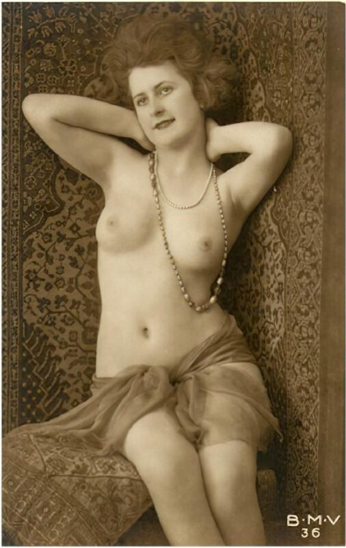 Volume 4 of Black and White Image of Naked / Nude Women and Girls in the Vintage Era