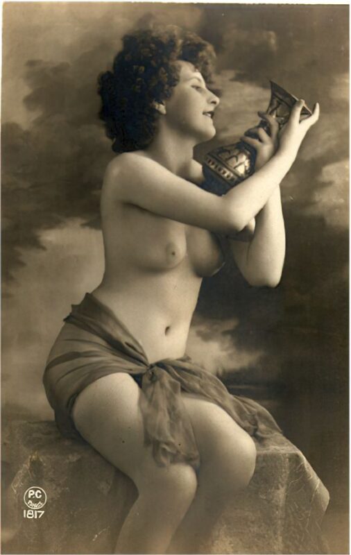Volume 4 of Black and White Image of Naked / Nude Women and Girls in the Vintage Era