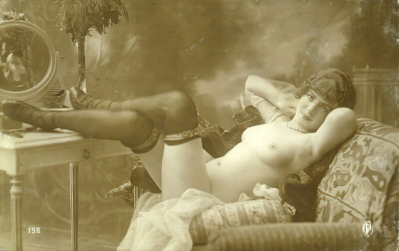Volume 4 of Black and White Image of Naked / Nude Women and Girls in the Vintage Era