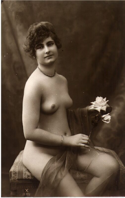Volume 4 of Black and White Image of Naked / Nude Women and Girls in the Vintage Era
