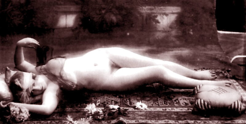 Volume 4 of Black and White Image of Naked / Nude Women and Girls in the Vintage Era