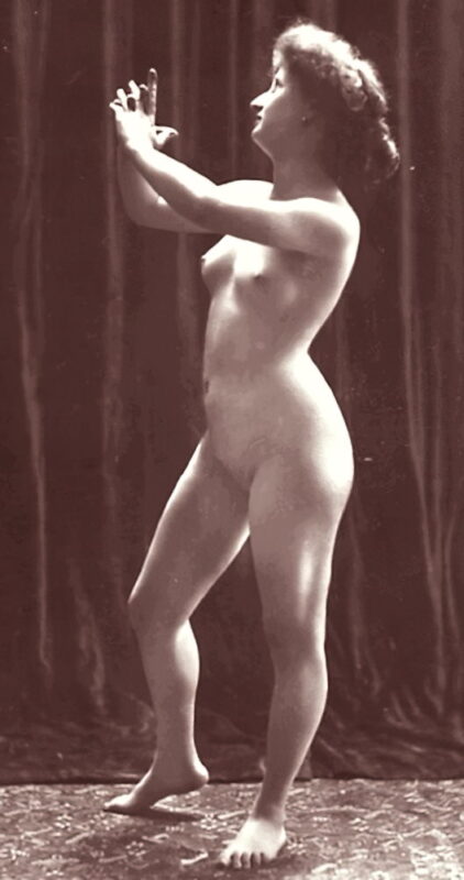 Volume 4 of Black and White Image of Naked / Nude Women and Girls in the Vintage Era