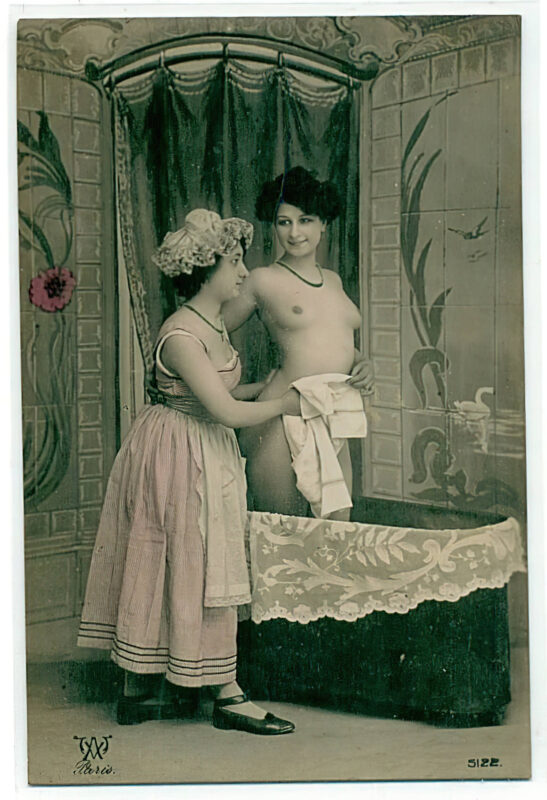 Volume 4 of Black and White Image of Naked / Nude Women and Girls in the Vintage Era