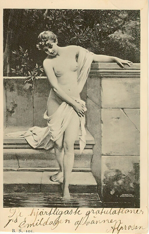 Volume 4 of Black and White Image of Naked / Nude Women and Girls in the Vintage Era