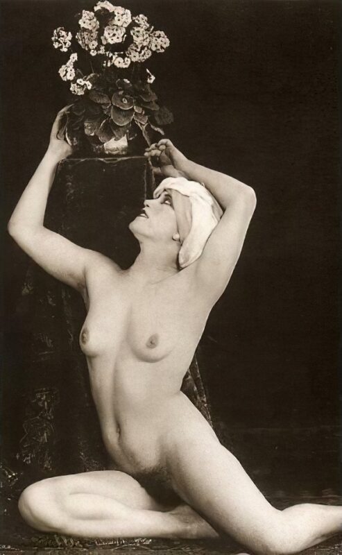 Volume 4 of Black and White Image of Naked / Nude Women and Girls in the Vintage Era