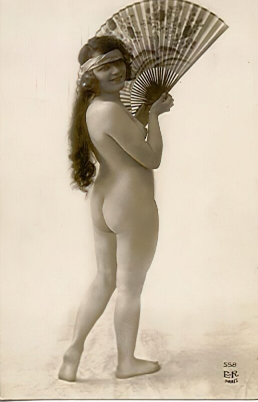 Volume 4 of Black and White Image of Naked / Nude Women and Girls in the Vintage Era