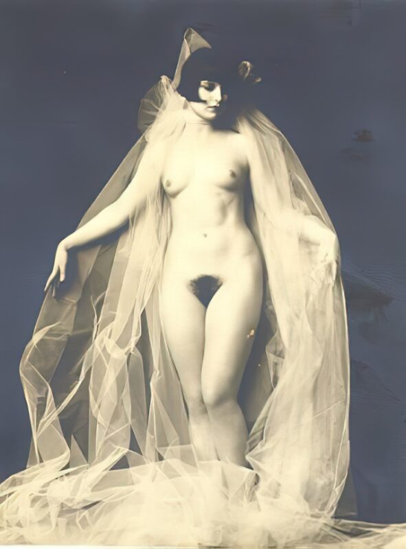 Volume 4 of Black and White Image of Naked / Nude Women and Girls in the Vintage Era