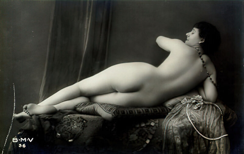 Volume 4 of Black and White Image of Naked / Nude Women and Girls in the Vintage Era