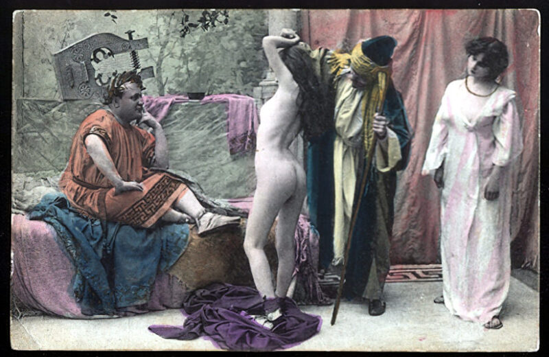 Volume 4 of Black and White Image of Naked / Nude Women and Girls in the Vintage Era