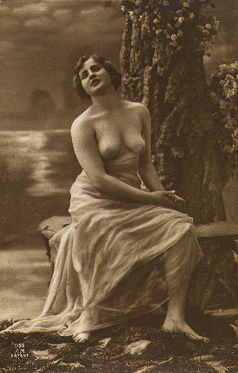 Volume 4 of Black and White Image of Naked / Nude Women and Girls in the Vintage Era