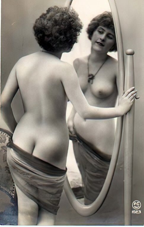 Volume 4 of Black and White Image of Naked / Nude Women and Girls in the Vintage Era
