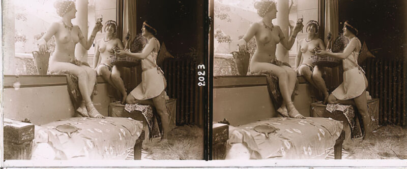 Photo 130 - Stereoscopic (3D) Views of Vintage Nude Men and Women from the 1800s to the 1920s Photo 130 - Stereoscopic (3D) Views of Vintage Nude Men and Women from the 1800s to the 1920s
