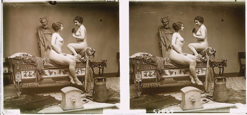 Photo 131 - Stereoscopic (3D) Views of Vintage Nude Men and Women from the 1800s to the 1920s Photo 131 - Stereoscopic (3D) Views of Vintage Nude Men and Women from the 1800s to the 1920s