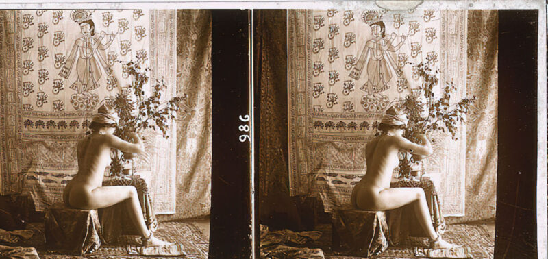 Photo 129 - Stereoscopic (3D) Views of Vintage Nude Men and Women from the 1800s to the 1920s Photo 129 - Stereoscopic (3D) Views of Vintage Nude Men and Women from the 1800s to the 1920s