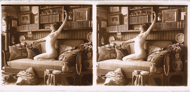 Photo 132 - Stereoscopic (3D) Views of Vintage Nude Men and Women from the 1800s to the 1920s Photo 132 - Stereoscopic (3D) Views of Vintage Nude Men and Women from the 1800s to the 1920s