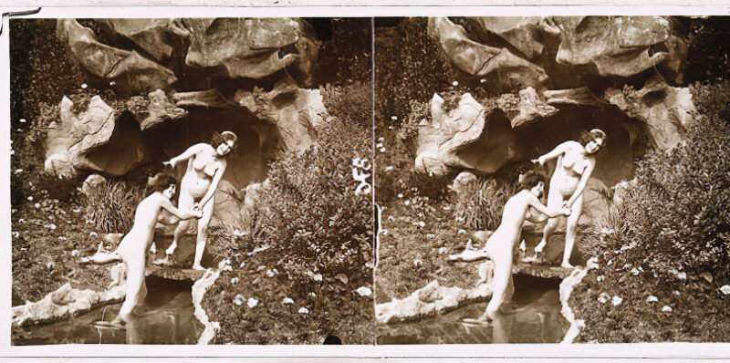 Photo 138 - Stereoscopic (3D) Views of Vintage Nude Men and Women from the 1800s to the 1920s Photo 138 - Stereoscopic (3D) Views of Vintage Nude Men and Women from the 1800s to the 1920s