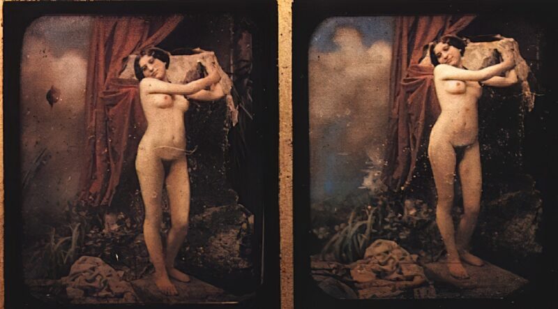 Daguerreotype From The 1800s Vintage Porn - Erotic Stereographic Daguerreotypes