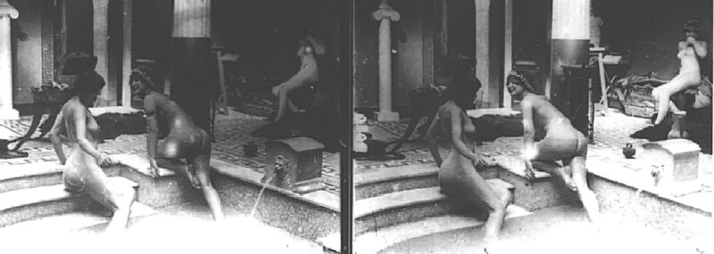 Photo: 110 - Stereoscopic (3D) Views of Vintage Nude Men and Women from the 1800s to the 1920s Photo: 110 - Stereoscopic (3D) Views of Vintage Nude Men and Women from the 1800s to the 1920s
