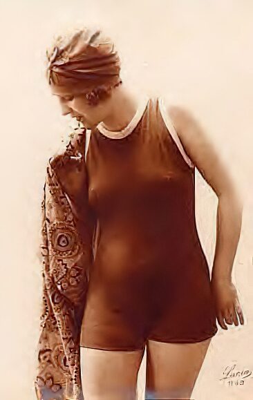 Bathing Suit, Bathing Beauties, Swimsuit Retro Beautiful Women of the Vintage Era in Bathing Suits and Swimsuits