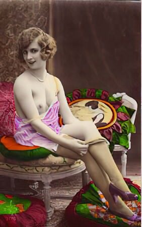 Retro Classic Erotica Color Tint Nude