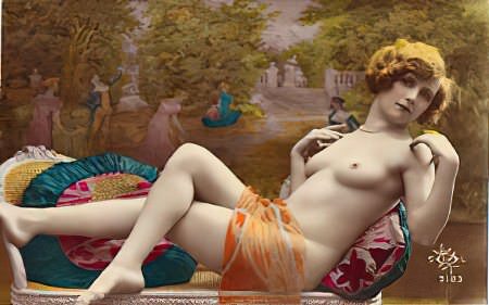 Retro Classic Erotica Color Tint Nude