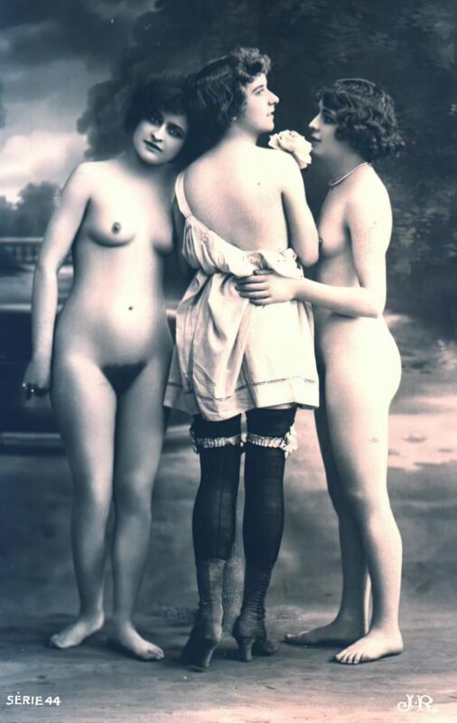 Volume 3 of Black and White Photo of Naked / Nude Women and Girls in the Vintage Era