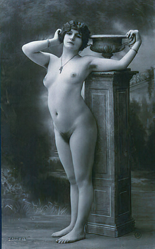 Volume 3 of Black and White Photo of Naked / Nude Women and Girls in the Vintage Era
