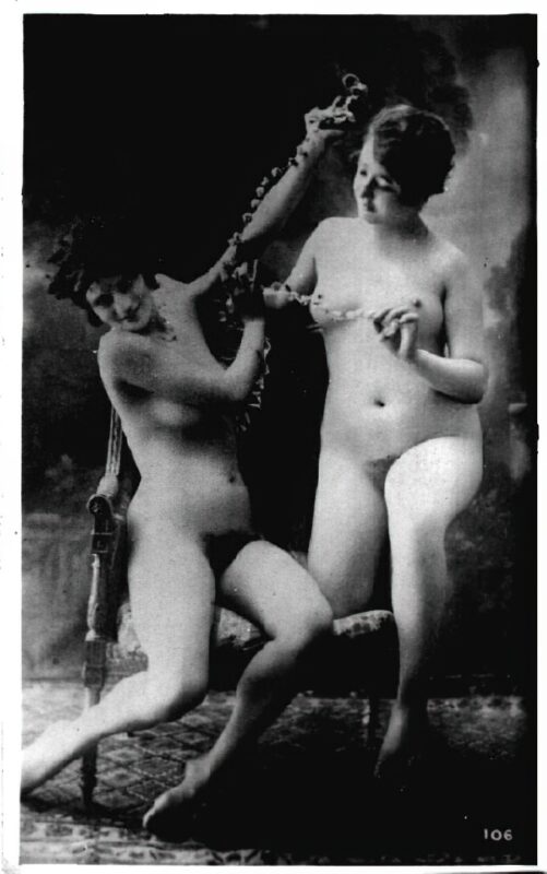 Volume 3 of Black and White Photo of Naked / Nude Women and Girls in the Vintage Era