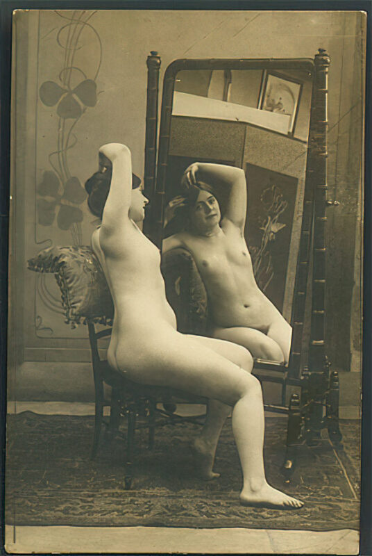 Volume 3 of Black and White Photo of Naked / Nude Women and Girls in the Vintage Era