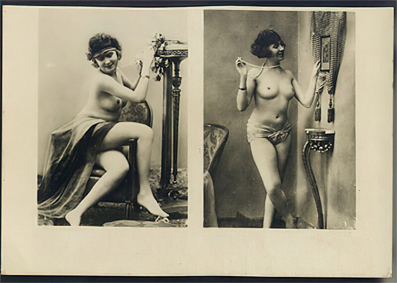 Volume 3 of Black and White Photo of Naked / Nude Women and Girls in the Vintage Era