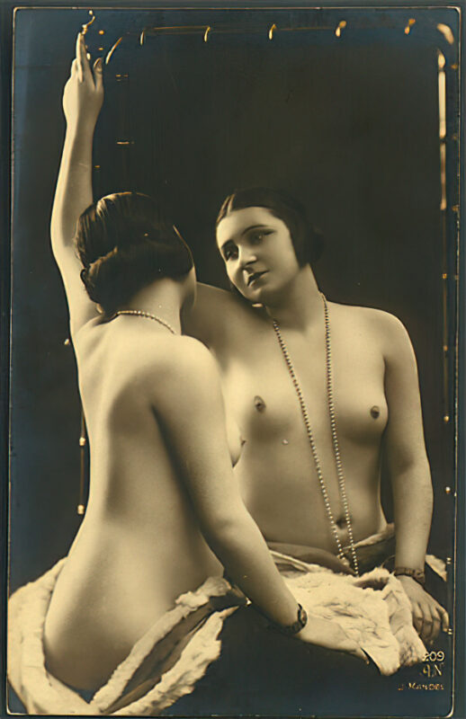 Volume 3 of Black and White Photo of Naked / Nude Women and Girls in the Vintage Era