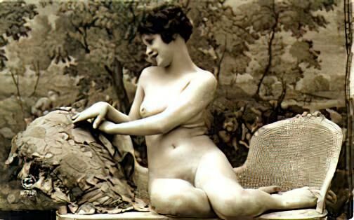 Volume 3 of Black and White Photo of Naked / Nude Women and Girls in the Vintage Era