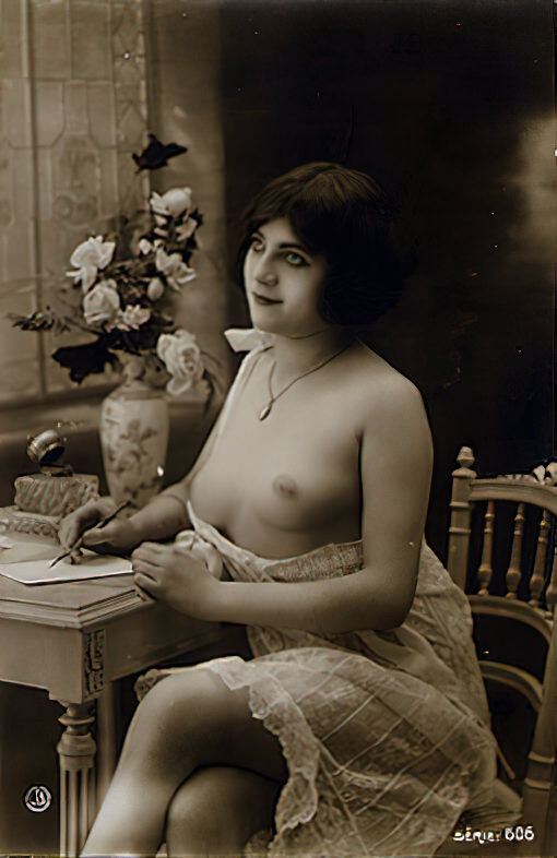 Volume 3 of Black and White Photo of Naked / Nude Women and Girls in the Vintage Era
