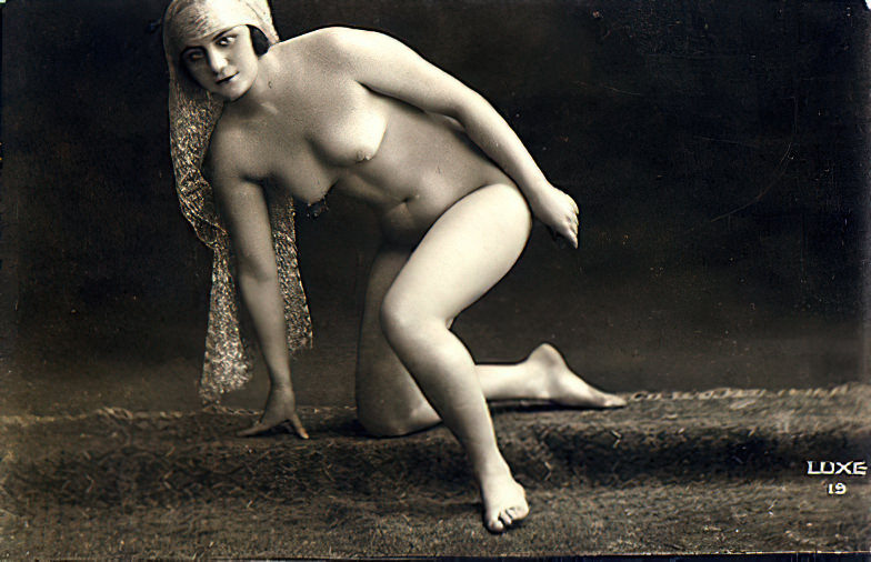 Volume 3 of Black and White Photo of Naked / Nude Women and Girls in the Vintage Era