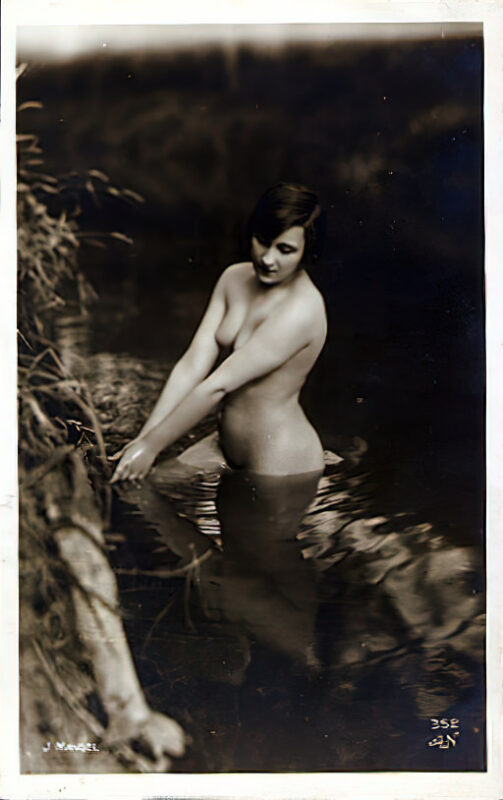 Volume 3 of Black and White Photo of Naked / Nude Women and Girls in the Vintage Era