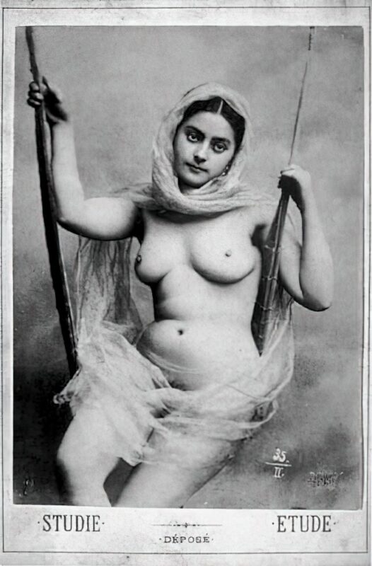 Volume 3 of Black and White Photo of Naked / Nude Women and Girls in the Vintage Era