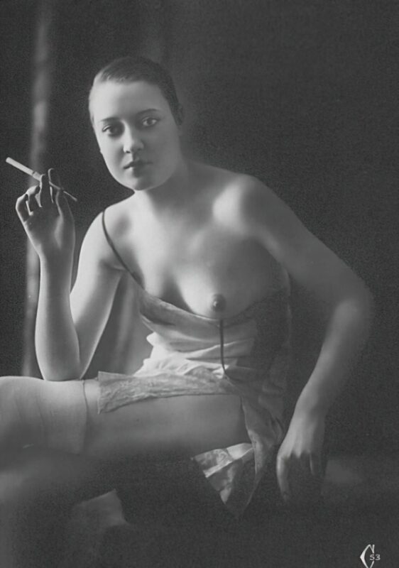 Volume 3 of Black and White Photo of Naked / Nude Women and Girls in the Vintage Era