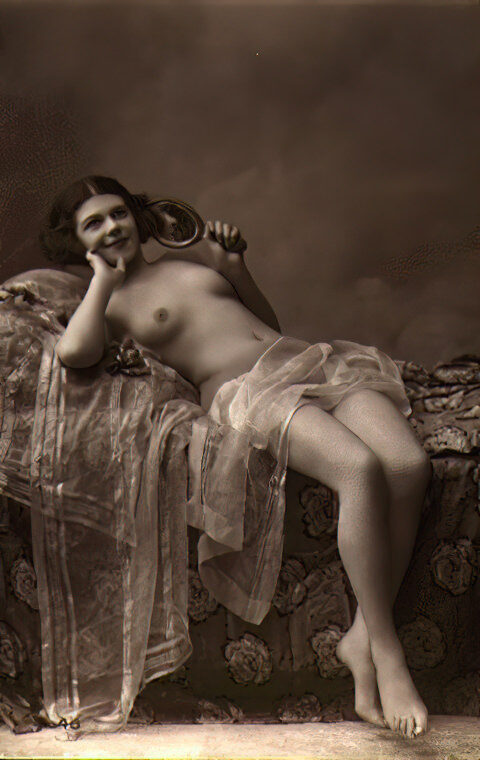 Volume 3 of Black and White Photo of Naked / Nude Women and Girls in the Vintage Era