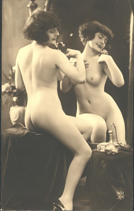 Volume 3 of Black and White Photo of Naked / Nude Women and Girls in the Vintage Era