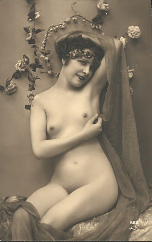 Volume 3 of Black and White Photo of Naked / Nude Women and Girls in the Vintage Era