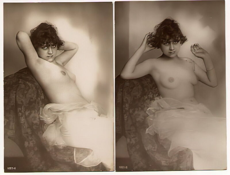 Volume 3 of Black and White Photo of Naked / Nude Women and Girls in the Vintage Era